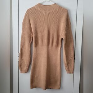 Tan Sweater Dress